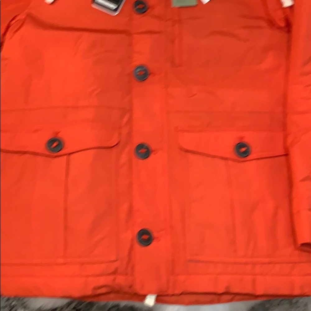 NEW! Men’s Orange Thermore Hooded Coat NWT - Picture 5 of 9